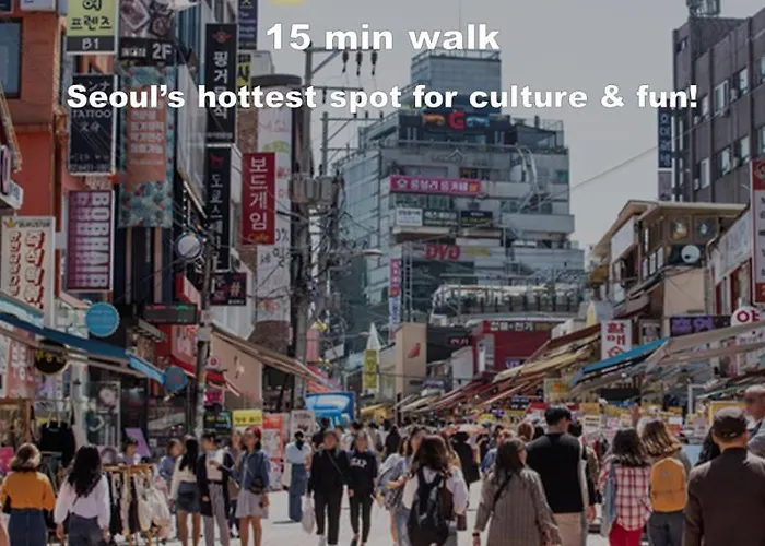Gasthof 2026! Hongdae, 3min To Hapjeong Stn, 7 Guests 3*